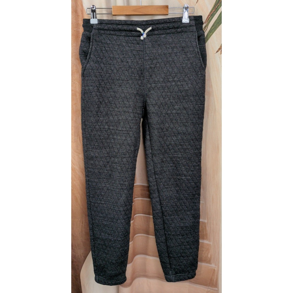 Marine Layer Corbet Quilted Jogger in charcoal